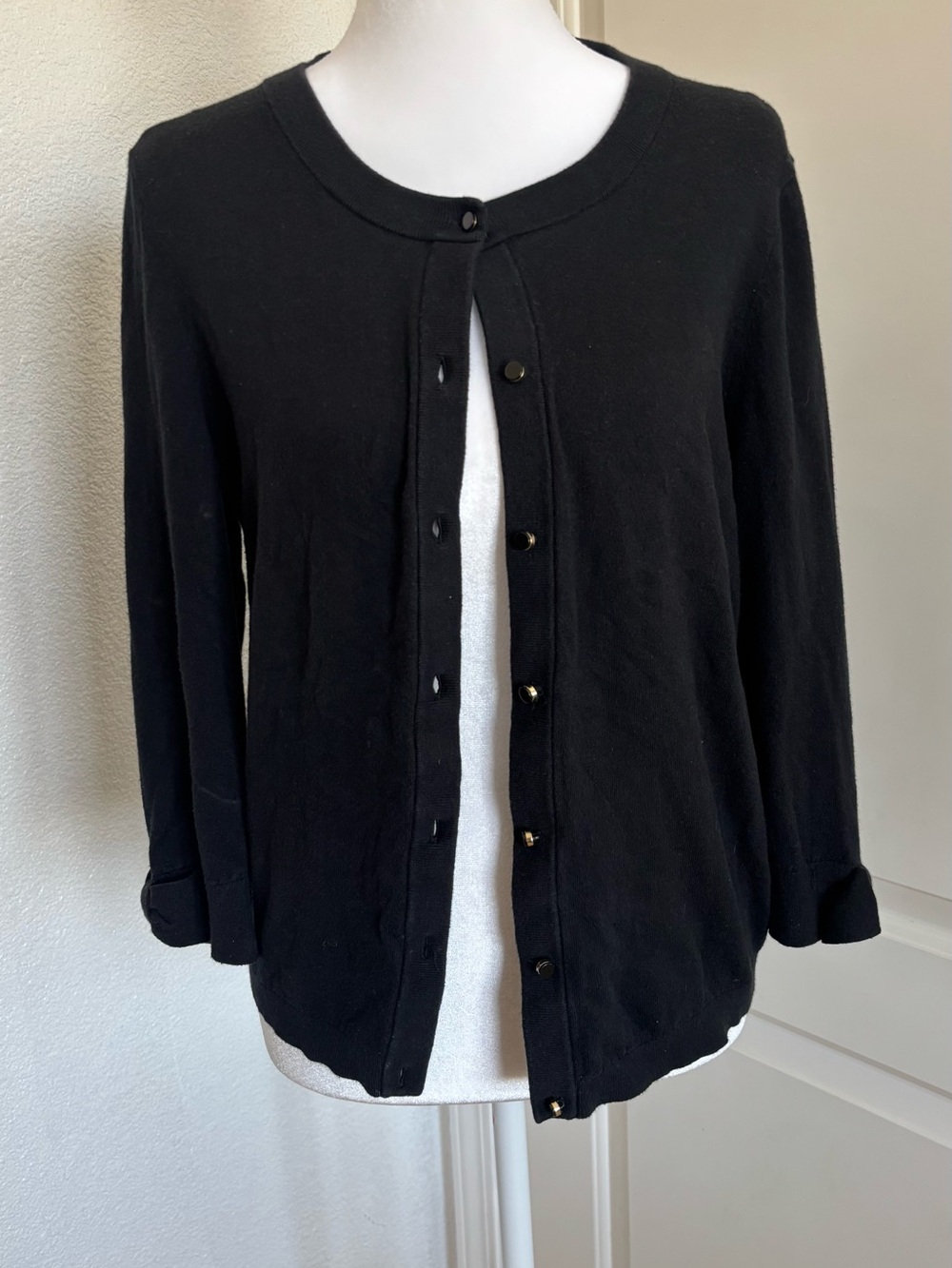 Kate spade Black Button-Front Women's Cardigan Sweater